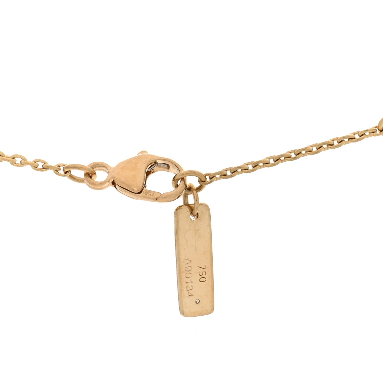 Messika 18K Yellow Gold Diamond Baby Move Classic Pave Necklace 4 of 4