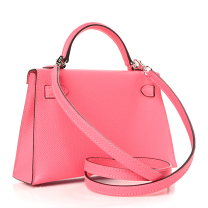 Hermes Epsom Mini Kelly Sellier 20 Rose Azalee 3 of 10