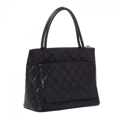 Chanel Caviar Quilted Medallion Tote Black 2 of 11