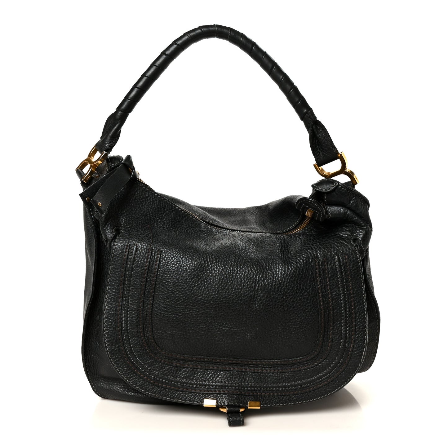 Calfskin Large Marcie Hobo Stone