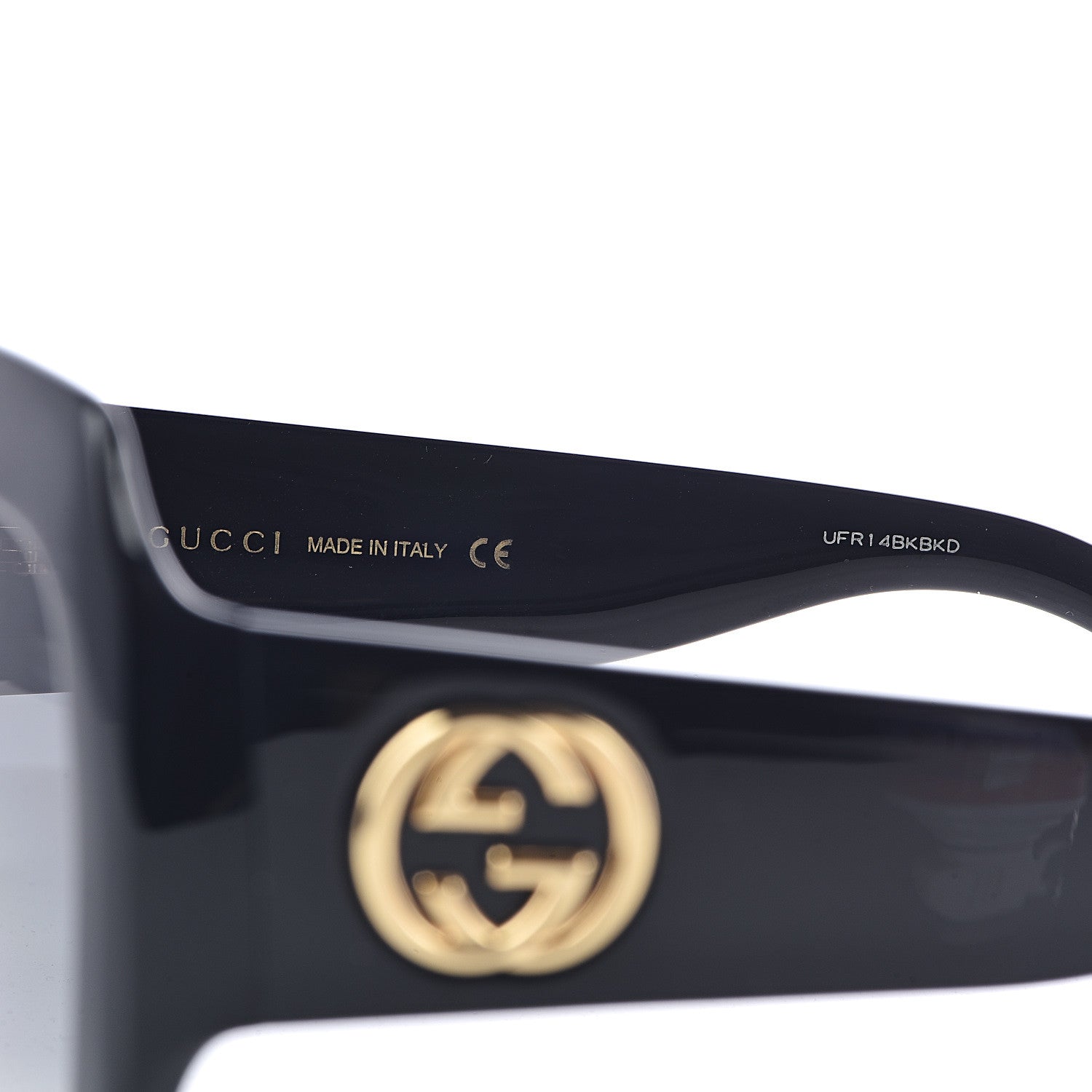 Gucci Acetate Square Frame Sunglasses GG0053S Black 5 of 7