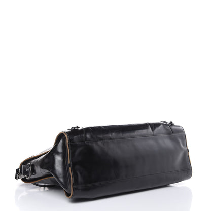 Balenciaga Glazed Calfskin Classic Hardware City Black 4 of 17