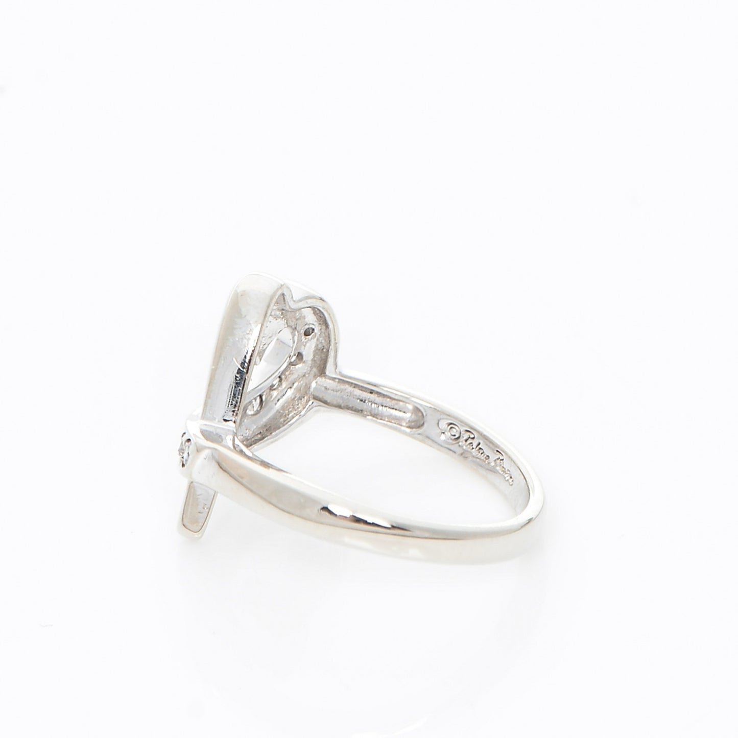 18K White Gold Diamond Paloma Picasso Loving Heart Ring 5