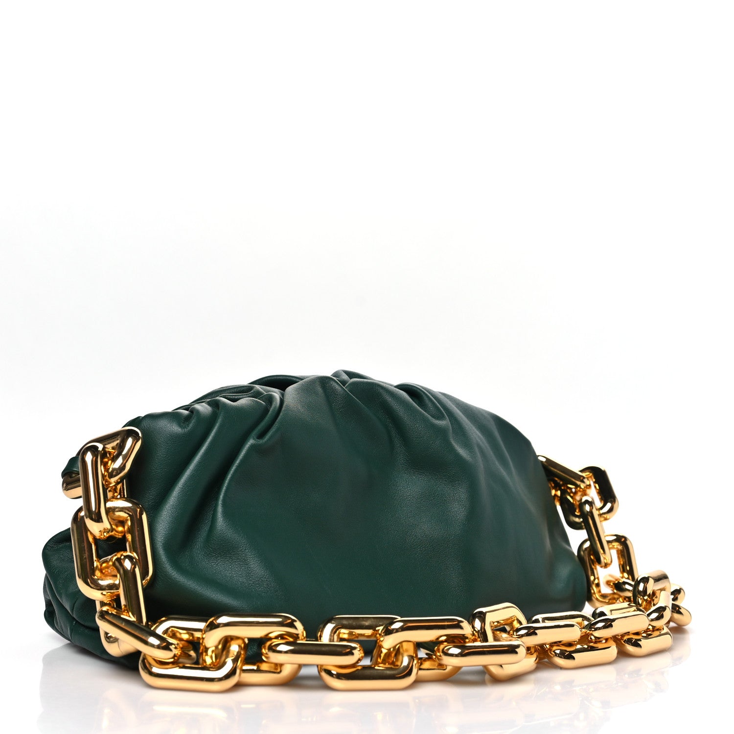 Bottega Veneta Calfskin The Pouch Chain Raintree 2 of 10