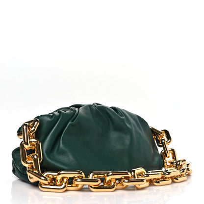 Bottega Veneta Calfskin The Pouch Chain Raintree 2 of 10