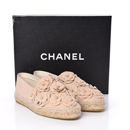 Chanel Suede Camellia CC Espadrilles 40 Pink 10 of 10