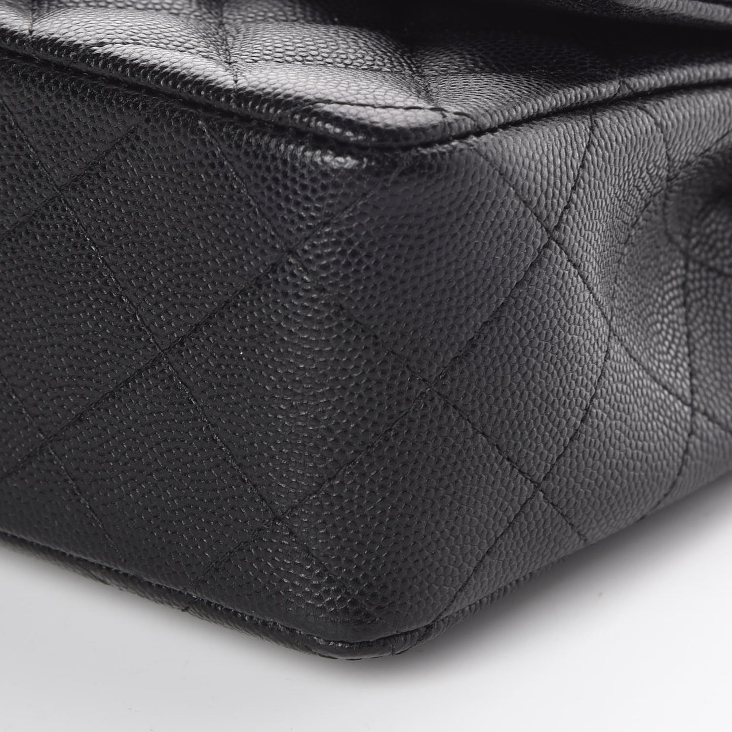 Caviar Quilted Mini Rectangular Flap Black