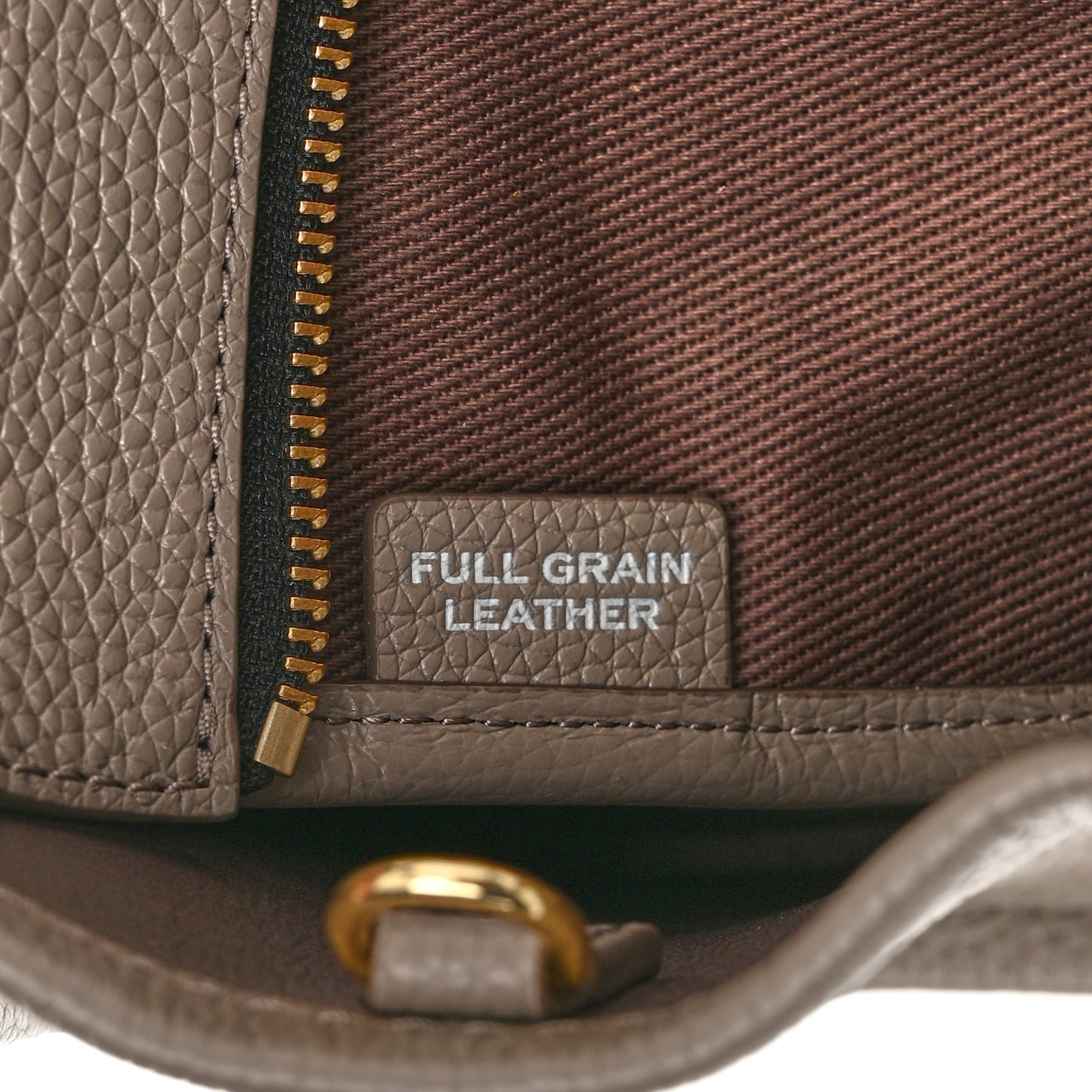 Grained Calfskin Small The Tote Bag Cement