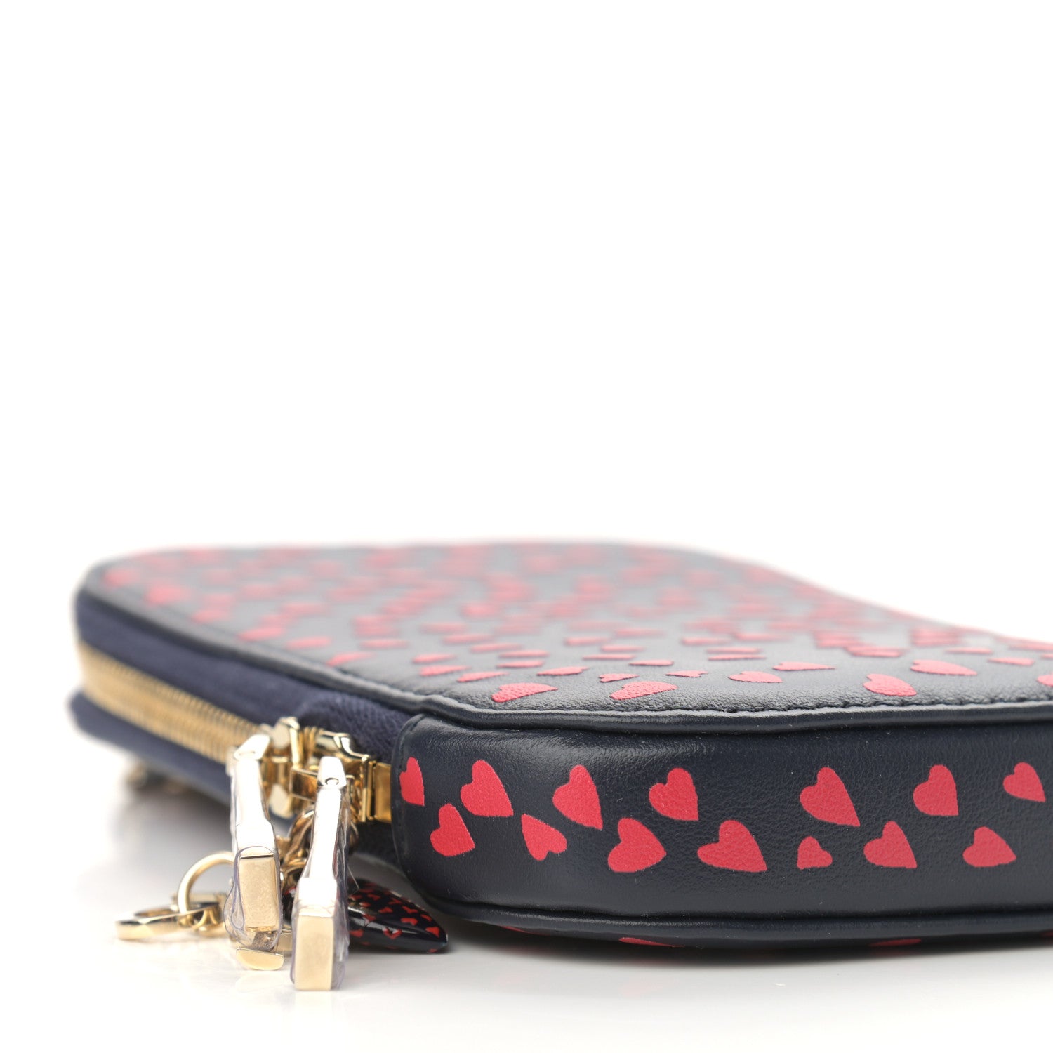 Christian Dior Calfskin I Love Paris Phone Holder Blue Red 9 of 10