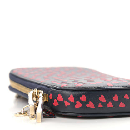 Christian Dior Calfskin I Love Paris Phone Holder Blue Red 9 of 10