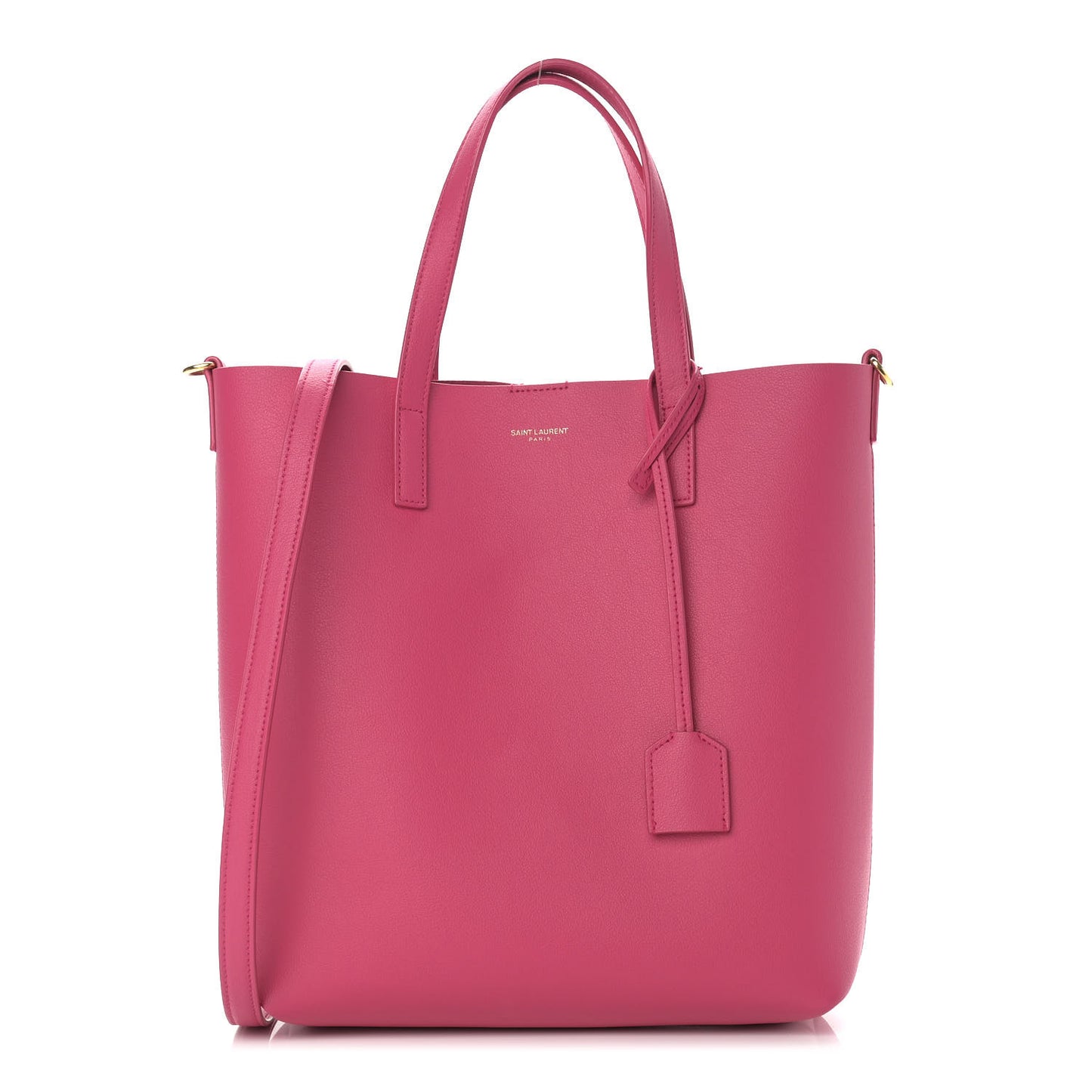 Calfskin Toy Shopping Tote Fuchsia