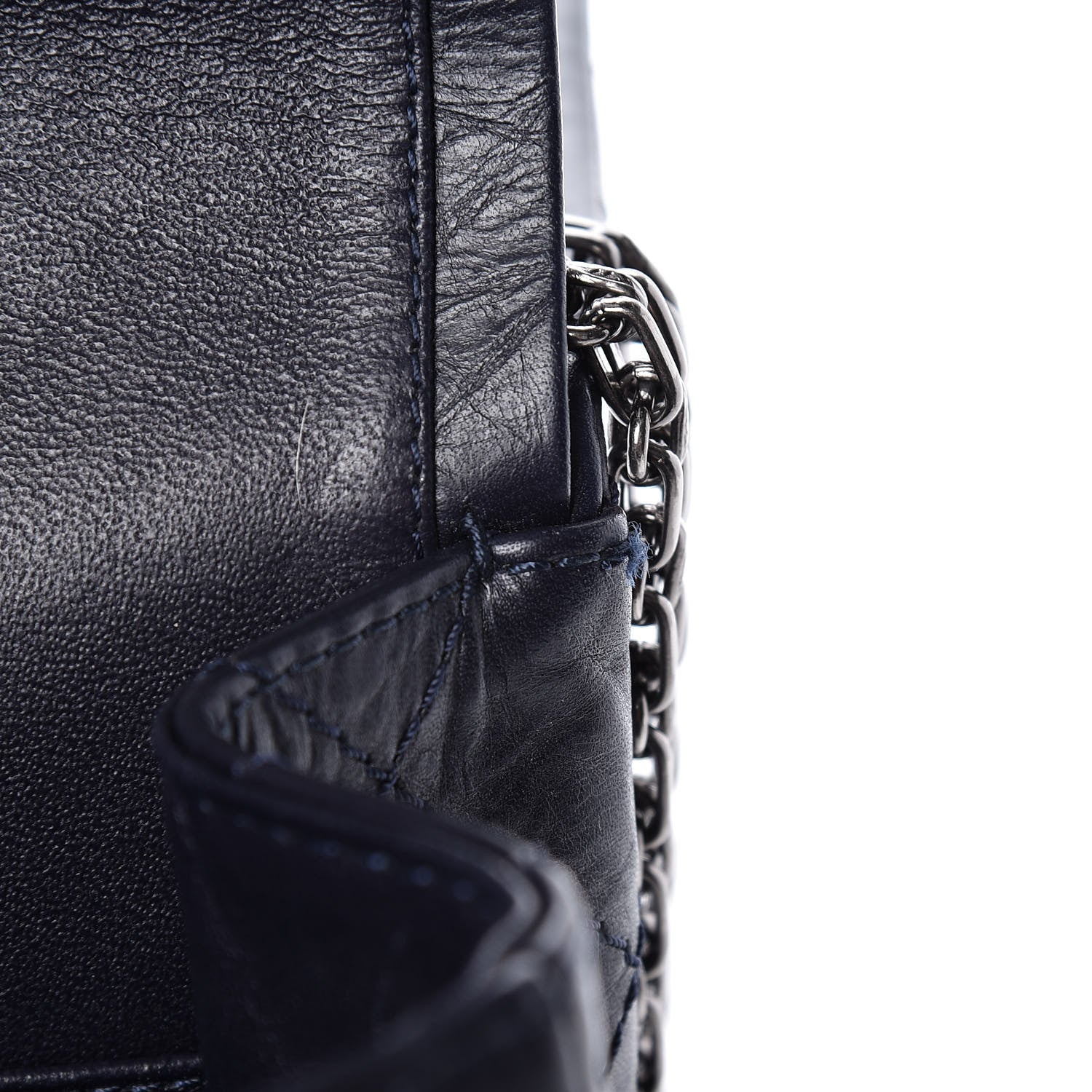 Chanel Aged Calfskin Quilted 2.55 Reissue 227 Flap Navy Blue 9 of 13