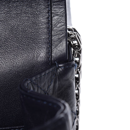 Chanel Aged Calfskin Quilted 2.55 Reissue 227 Flap Navy Blue 9 of 13