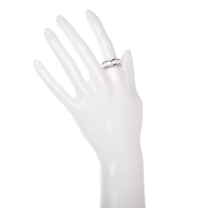 Chanel 18K White Gold White Ceramic Medium Ultra Ring 51 5.25 2 of 4