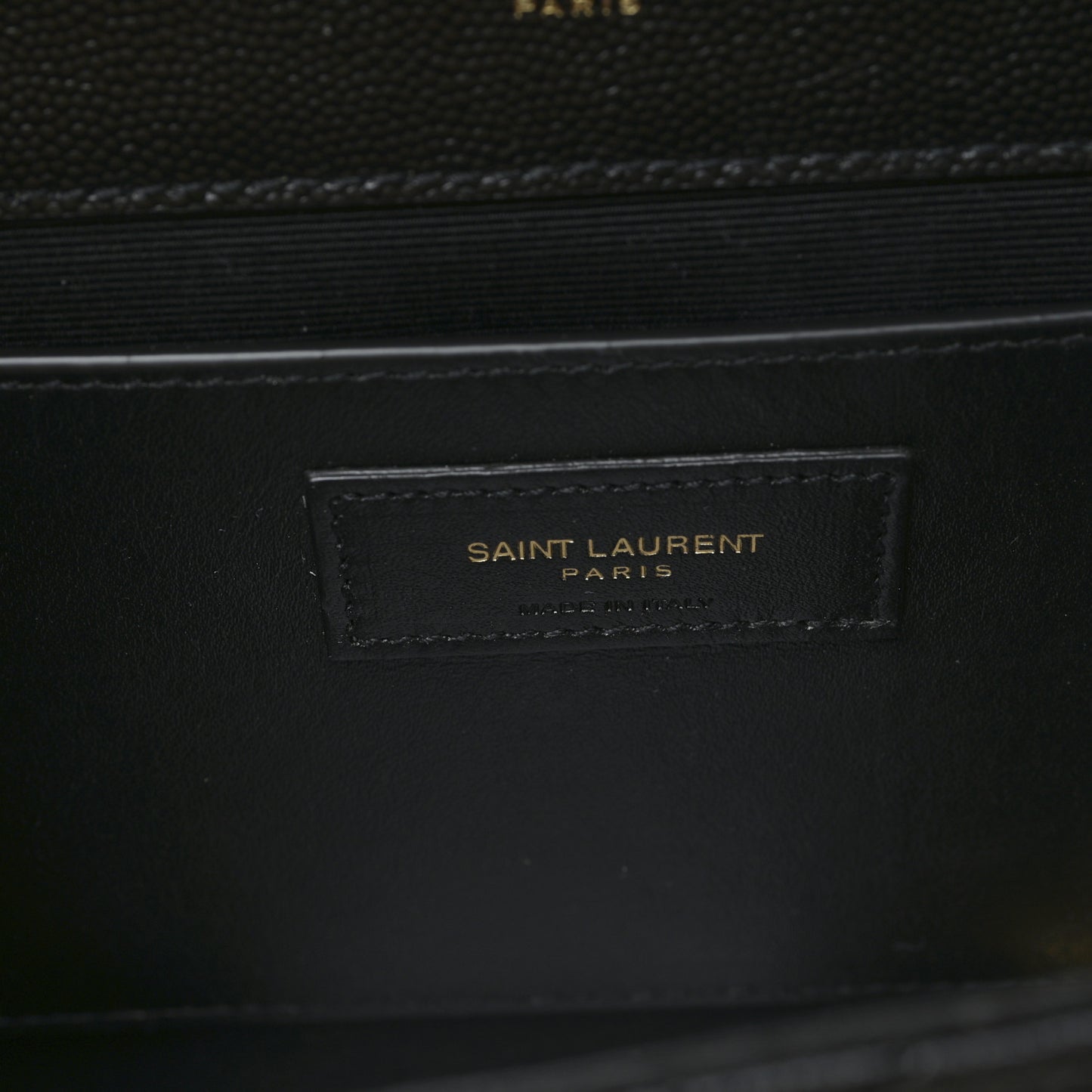 Grain De Poudre Textured Mixed Matelasse Triquilt Medium Monogram Satchel Black