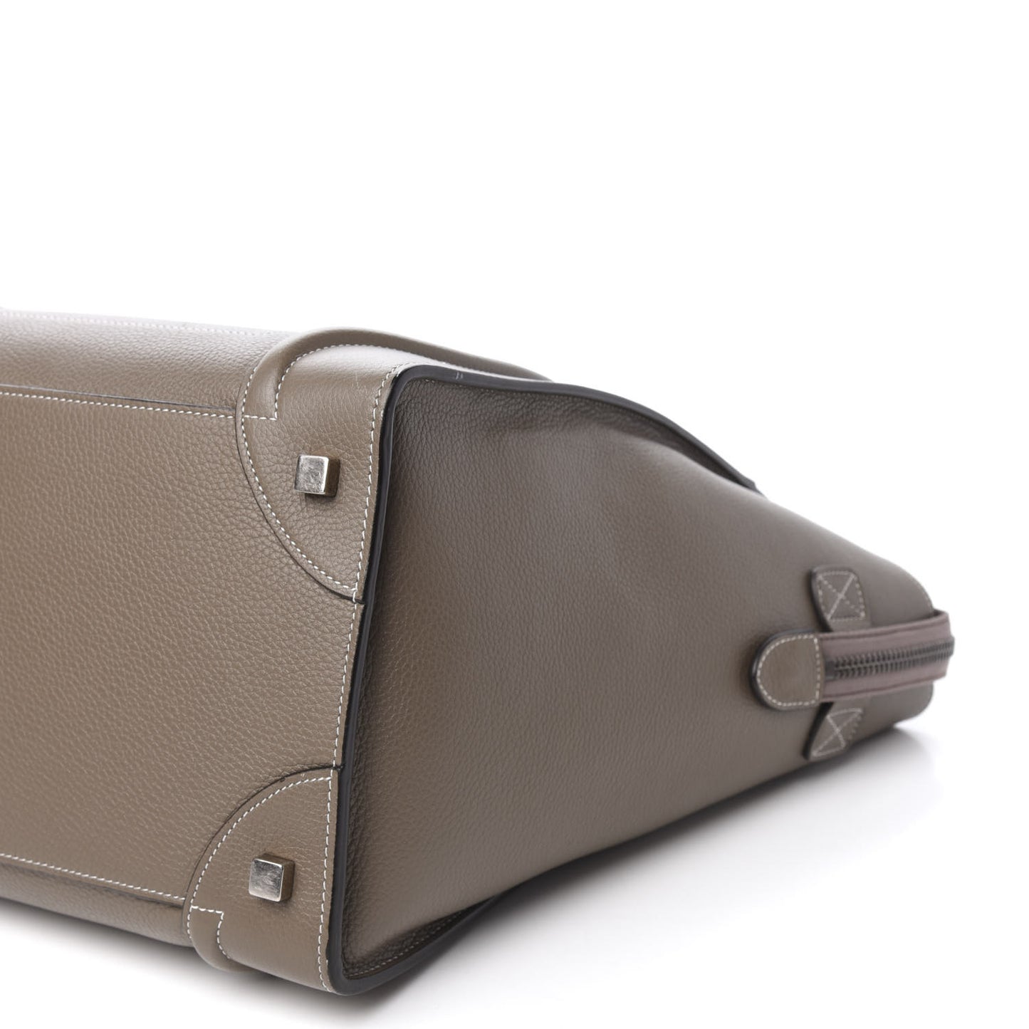 Drummed Calfskin Mini Luggage Souris