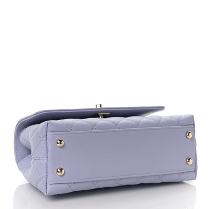 Chanel Caviar Quilted Mini Coco Handle Flap Light Purple 1 of 11