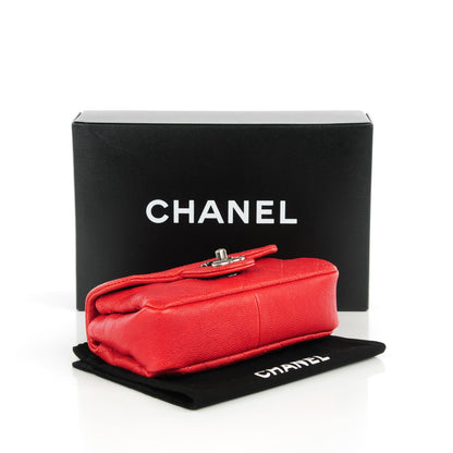 Chanel Caviar Quilted Mini Simply CC Flap Red 4 of 8