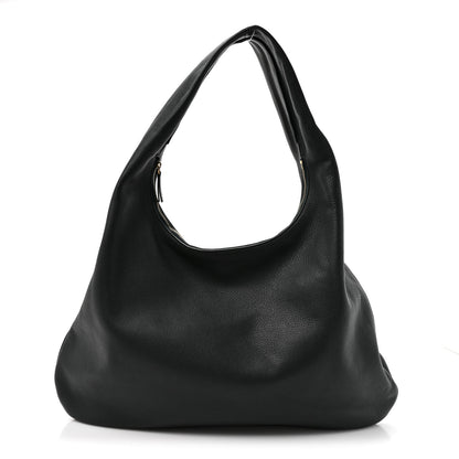 The Row Grained Calfskin Medium Everyday Shoulder Bag Bottle Green 1 of 9
