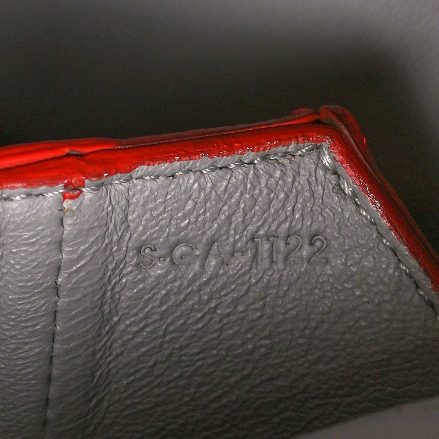 Calfskin Suede All Soft Shoulder Bag Bright Orange Cement Olive