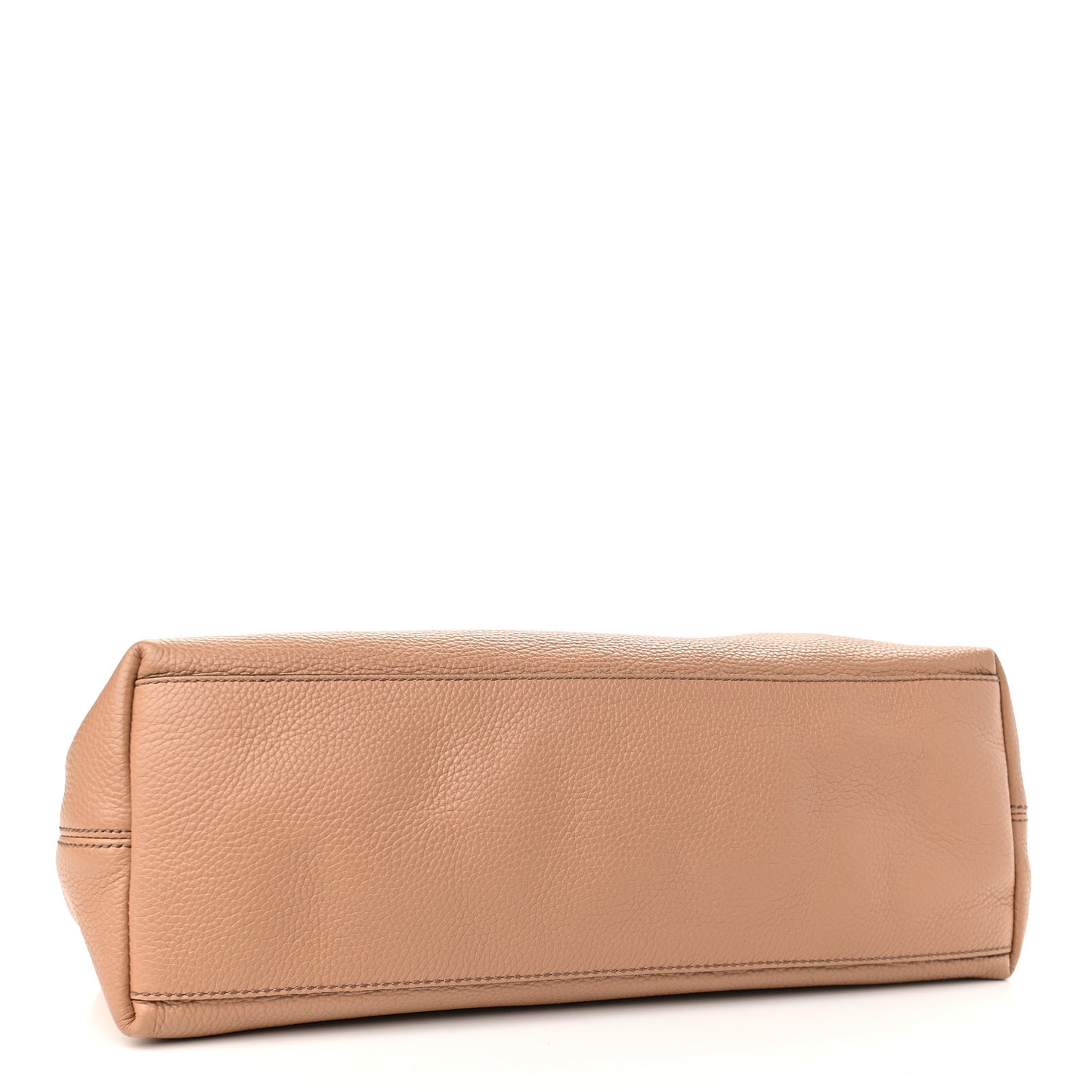 Pebbled Calfskin Medium Soho Chain Shoulder Bag Rose Beige