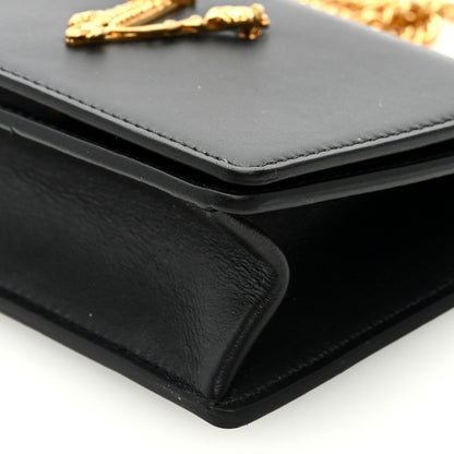 Versace Vitello Mini Virtus Chain Clutch Black 8 of 8