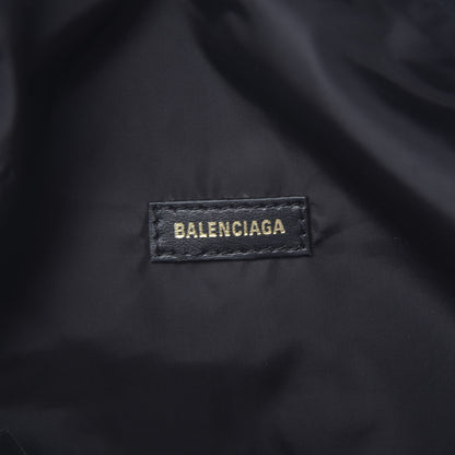 Balenciaga Recycled Sport Nylon Logo Embroidered Wheel Beltpack Black Blue 6 of 10