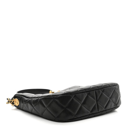 Chanel Caviar Quilted Twist Your Buttons Hobo Black 4 of 11
