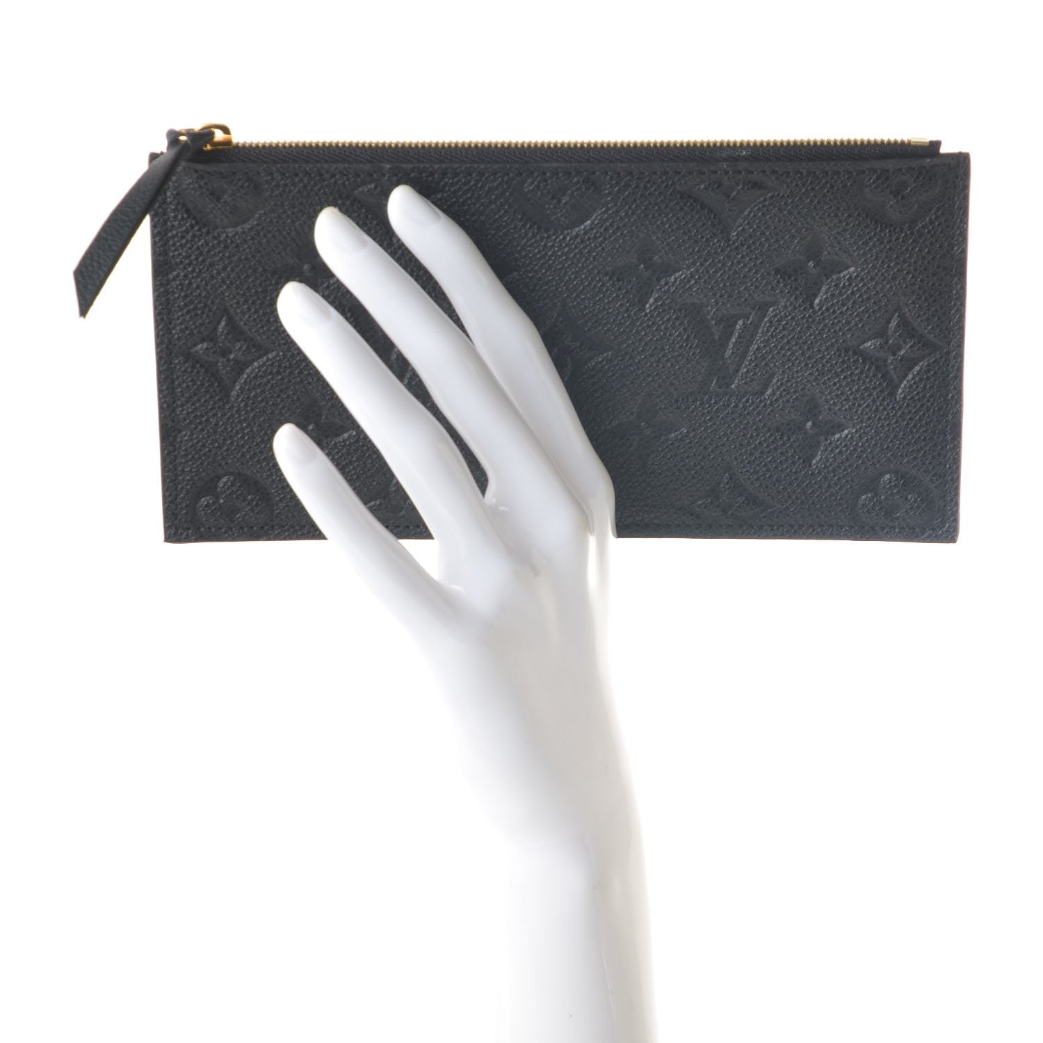 Louis Vuitton Empreinte Felicie Chain Wallet Zippered Insert Black 2 of 6
