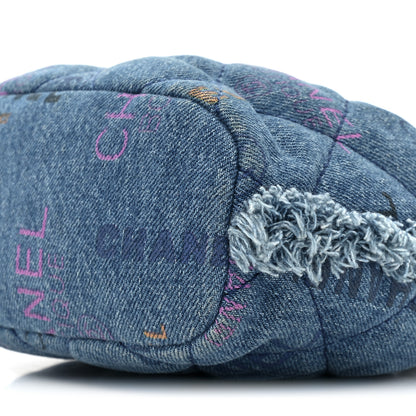Chanel Denim Quilted Small Mood Bucket With Chain Blue Multicolor 8 of 9