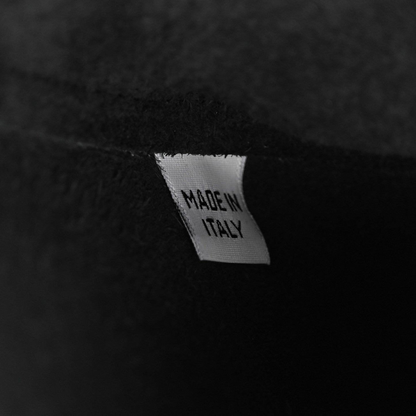 Tumbled Calfskin Mini Bucket Bag Black