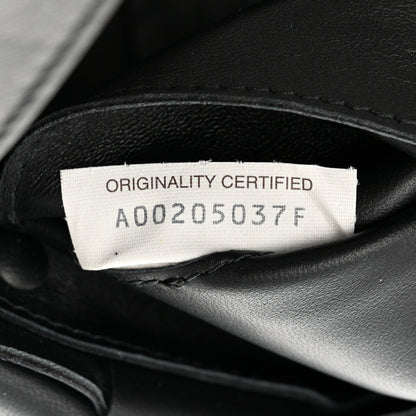 Bottega Veneta Lambskin Maxi Intreccio Small Cassette Crossbody Bag Black 7 of 10