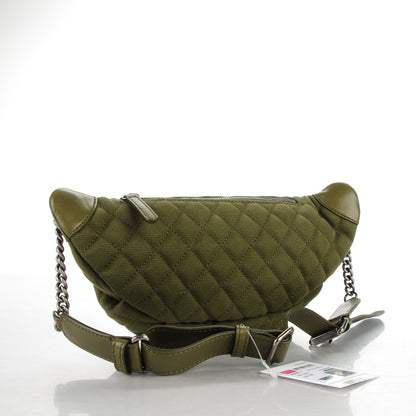 Chanel Canvas Lambskin Quilted Coco Cuba Charms Waist Bag Khaki 3 of 7