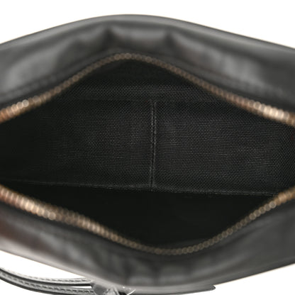 Gucci Calfskin Matelasse Monochrome Mini GG Marmont Chain Shoulder Bag Black 5 of 17