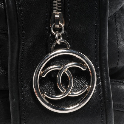 Chanel Calfskin Round Bowling Bag Black 8 of 8