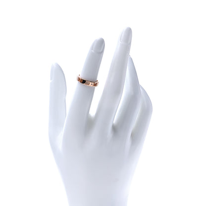 Tiffany 18K Rose Gold Diamond Atlas Pierced Ring 48 4.5 2 of 6