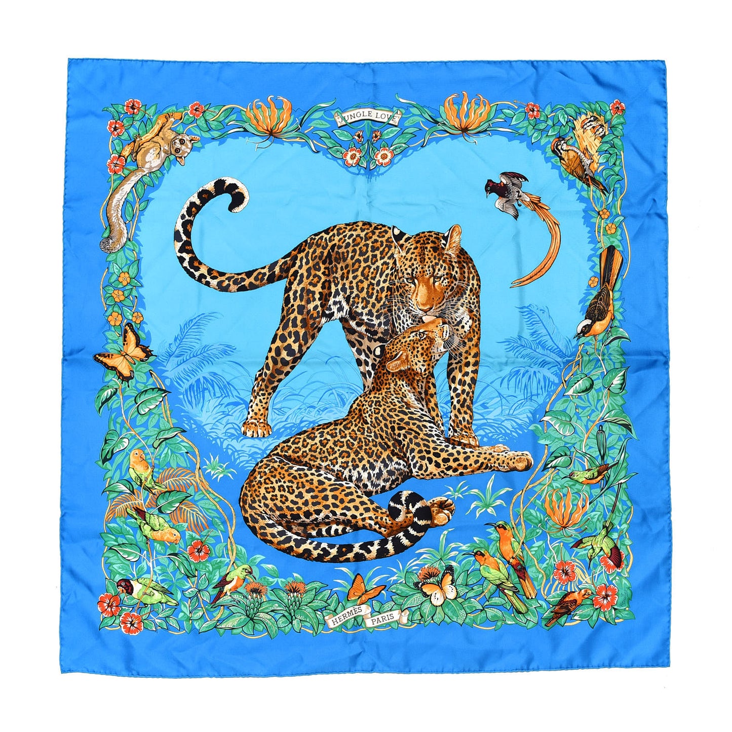 Silk Jungle Love Scarf 90