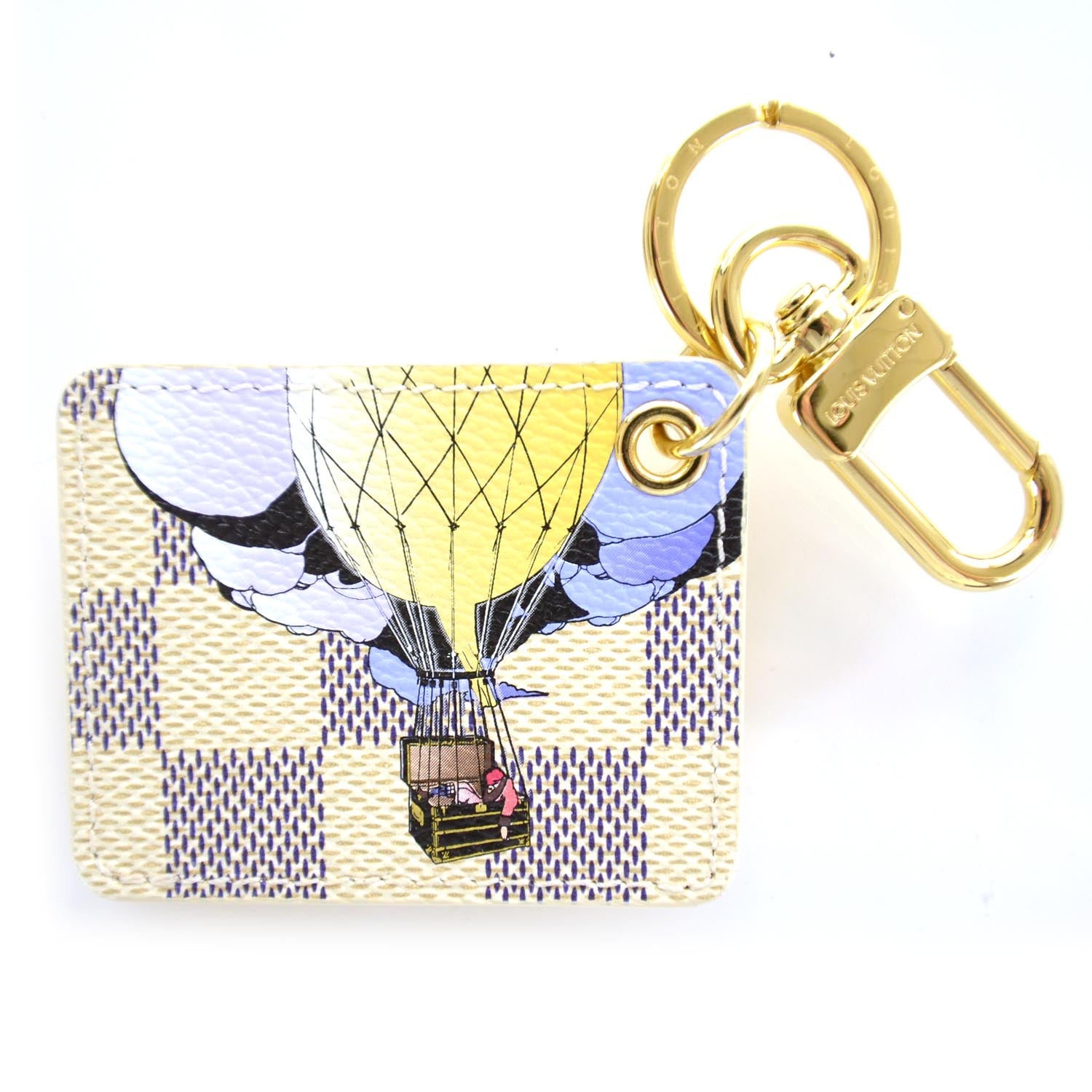 Louis Vuitton Damier Azur Illustre Key Holder 1 of 5