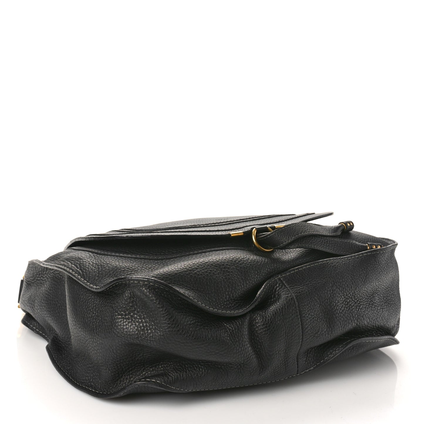 Calfskin Medium Marcie Satchel Black