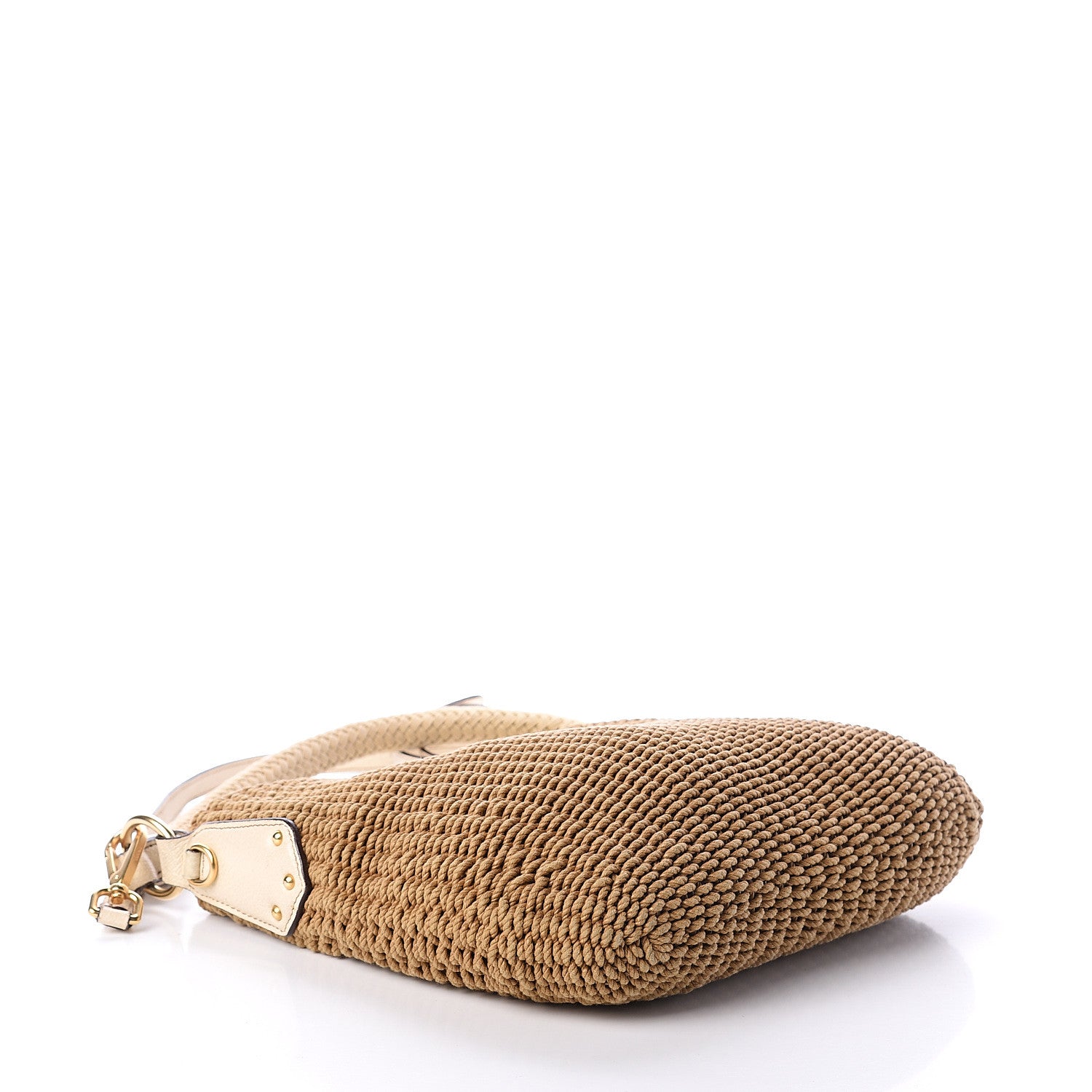 Prada Paglia Cinghiale Hobo Naturale Cera 3 of 8