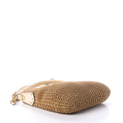 Prada Paglia Cinghiale Hobo Naturale Cera 3 of 8