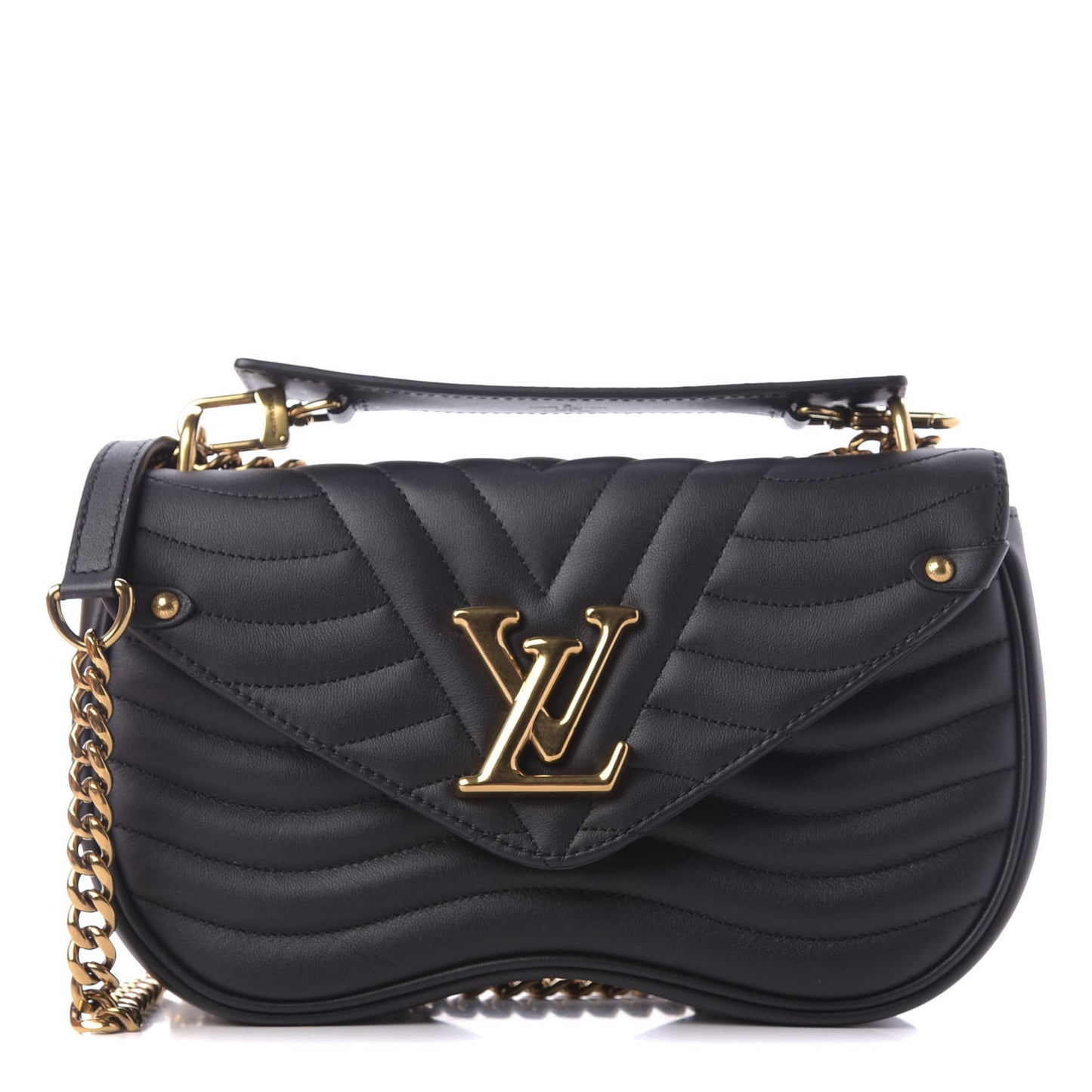 Calfskin New Wave Chain MM Black