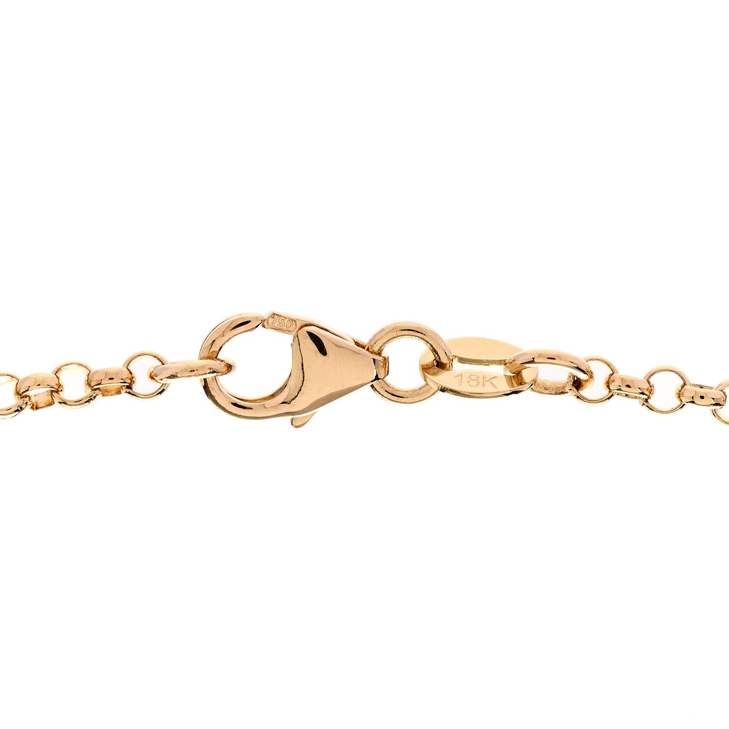 18K Yellow Gold Small Belcher Chain Link Necklace