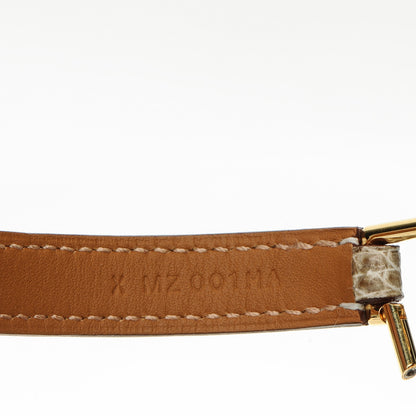 Hermes Lizard Rivale Double Tour Bracelet XS Ficelle 5 of 8
