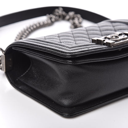Chanel Caviar Quilted Small Boy Flap Black 8 of 12