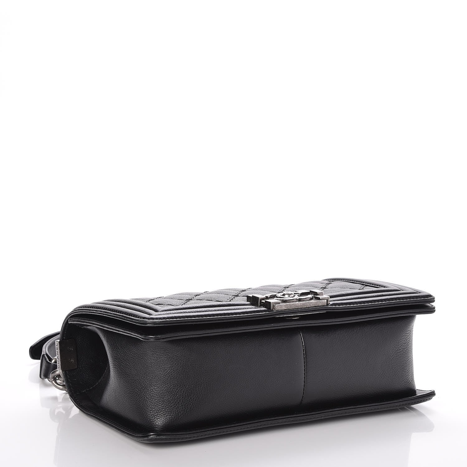 Chanel Calfskin Double Stitch Medium Boy Flap Black 5 of 9