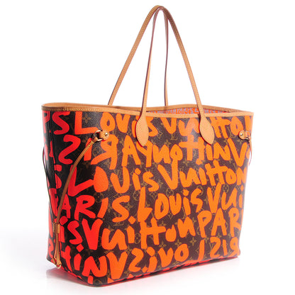 Louis Vuitton Monogram Graffiti Neverfull GM Orange 3 of 7
