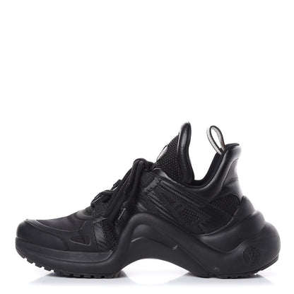 Louis Vuitton Calfskin Technical Nylon LV Archlight Sneakers 40 Black 1 of 10