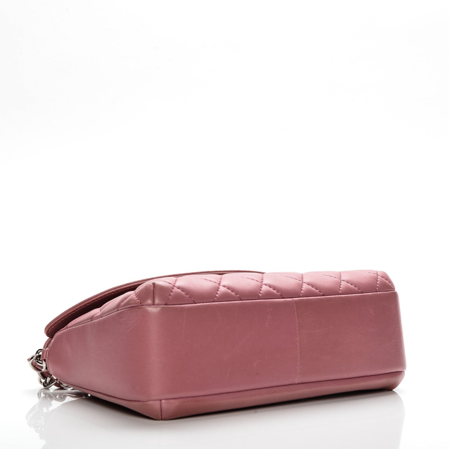 Chanel Lambskin Quilted CC Flap Dark Pink 4 of 11