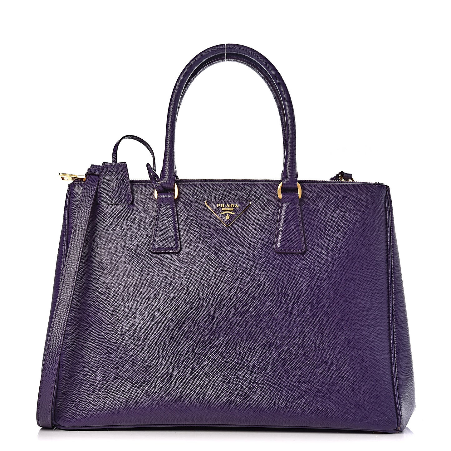 Saffiano Large Galleria Double Zip Tote Uva